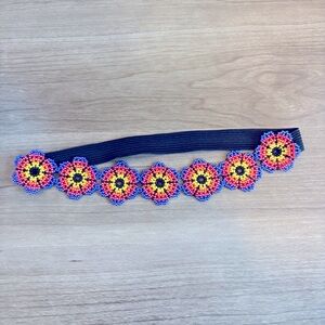 Handmade chakira bead flower headband
